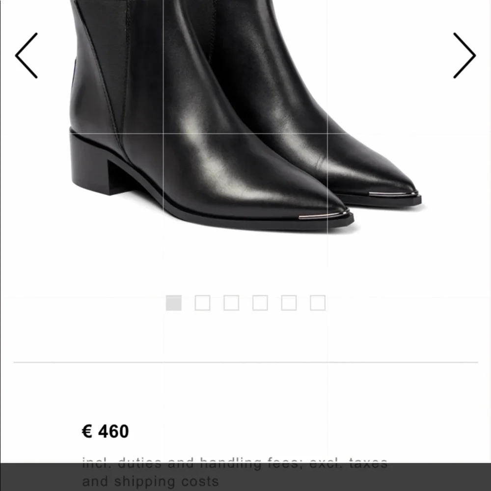 “ACNE STUDIO” “JENSON” Brown Leather Ankle Boots - Picture 15 of 16